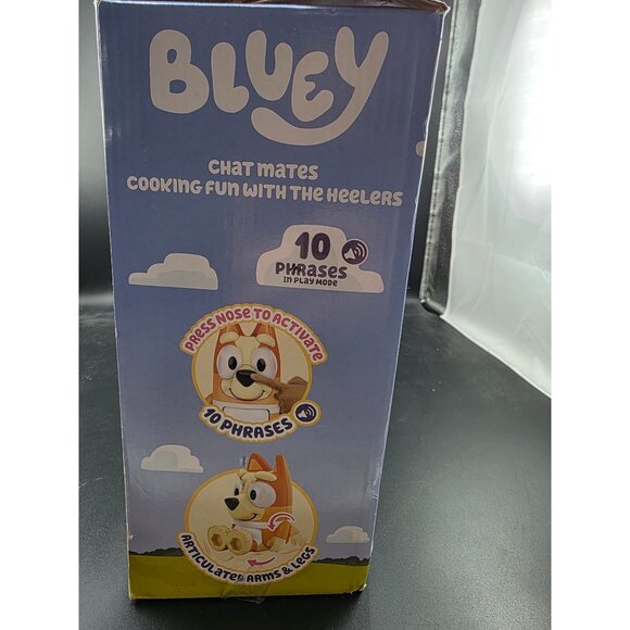 Bluey Chat Mates Cooking Fun With The Heelers Figurine 4-Pack Articulated Arms & - Picture 13 of 14